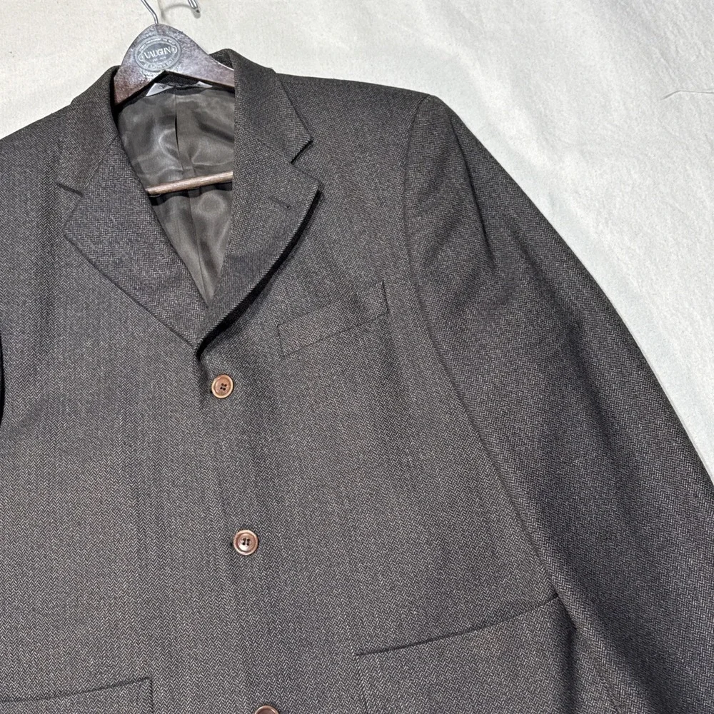 Croft Sport Coat Mens 42 Brown LambsWool Twill  Baracuta Soft Super Fine Lamb